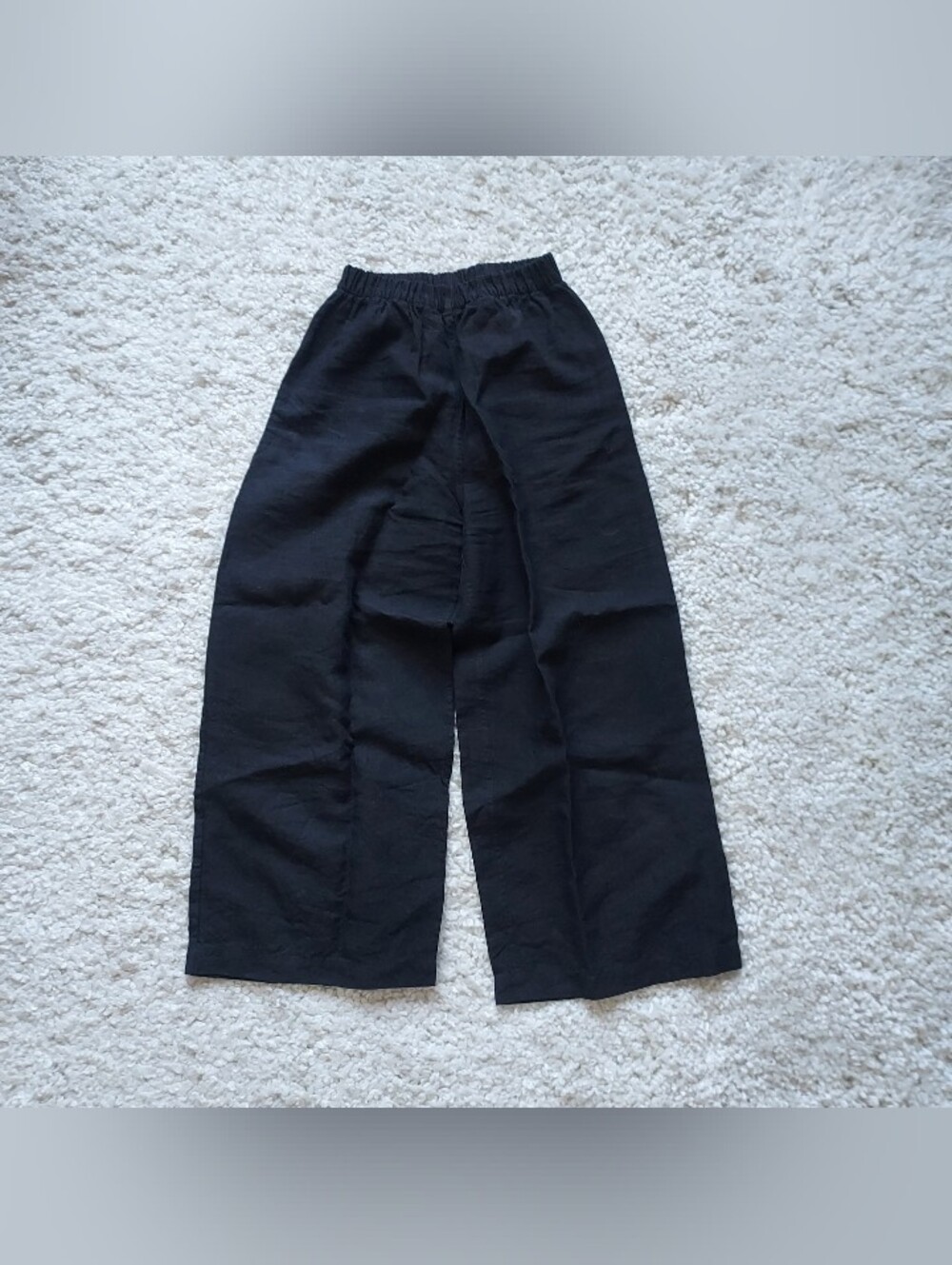Jeska Grue Marsh Pants Black Linen Small